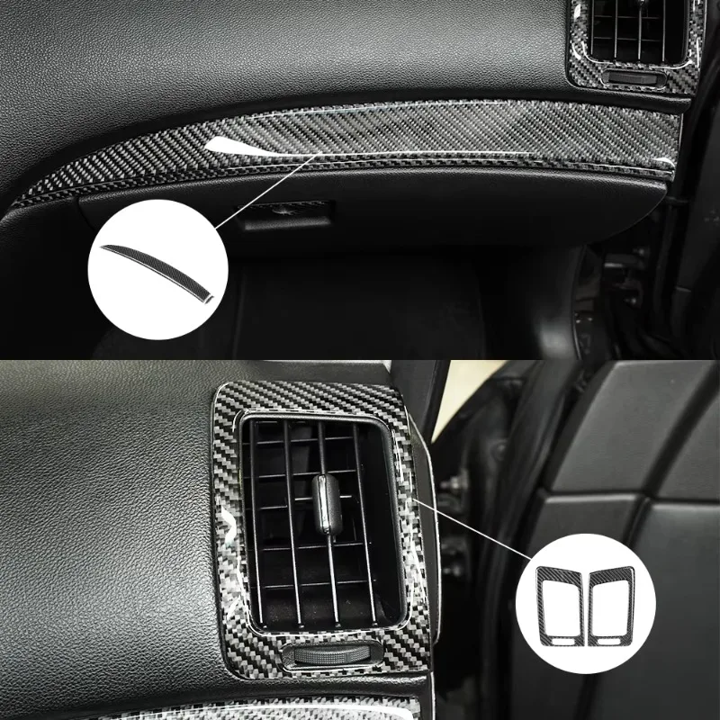 

Для Infiniti Sedan G37 Coupe из углеродного волокна, все для внутреннего комплекта, автомобильные аксессуары, руль из настоящего углеродного волокна 2007-2009 гг.