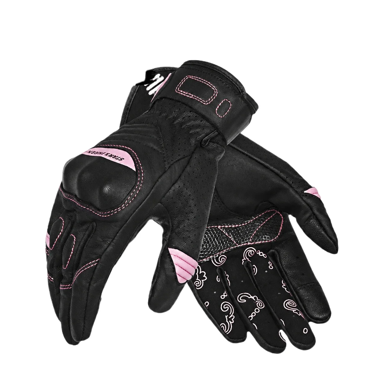 STAR FIELD KNIGHT SKG-549 Women Motorcycle Gloves Sheepskin Leather Touchscreen Breathable Full Finger Summer Riding Gloves