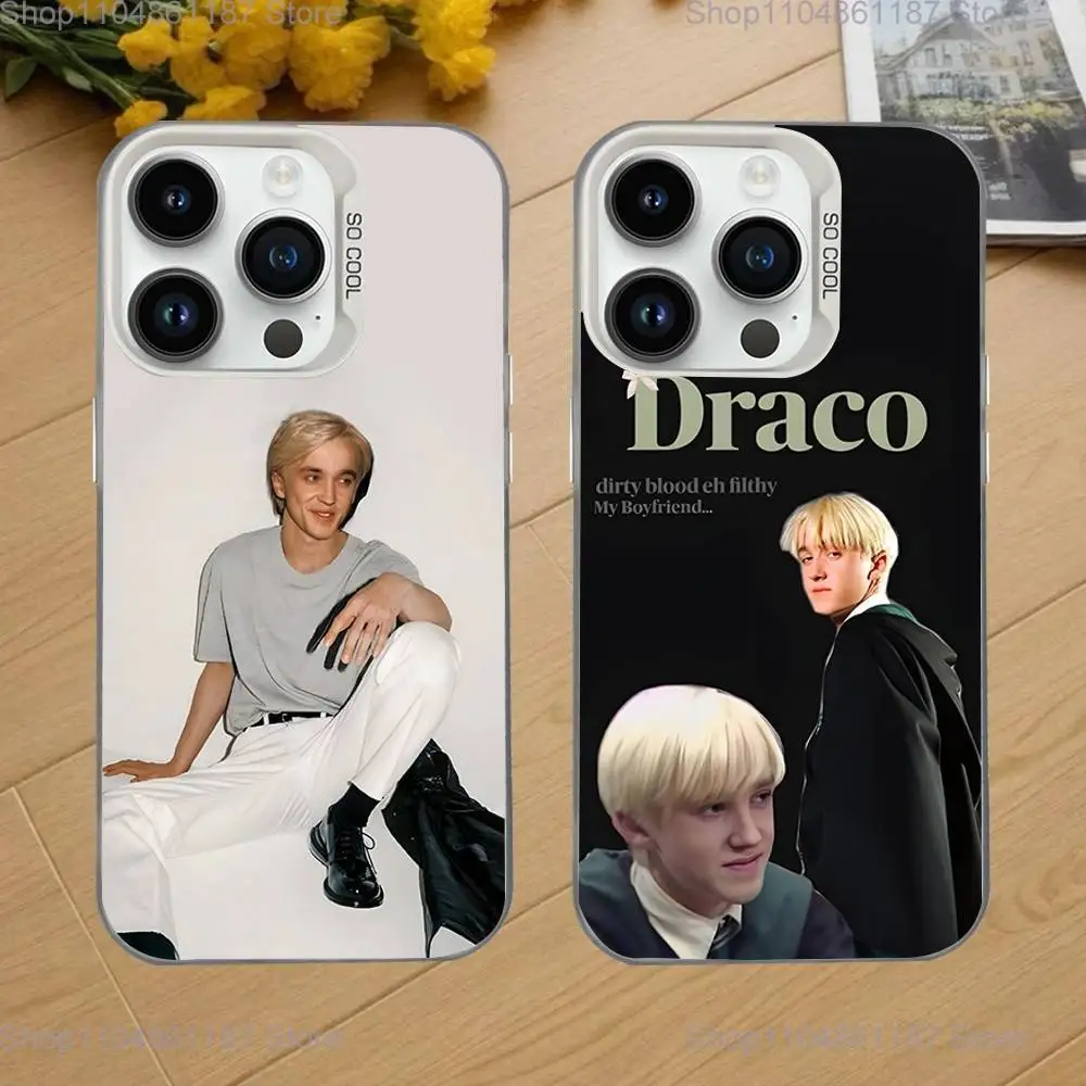 

Actor D-Draco Malfoy Phone Case For iPhone 16,15,14,13,12,11,Mini,Pro,SE,MAX White Matte Shockproof Cover
