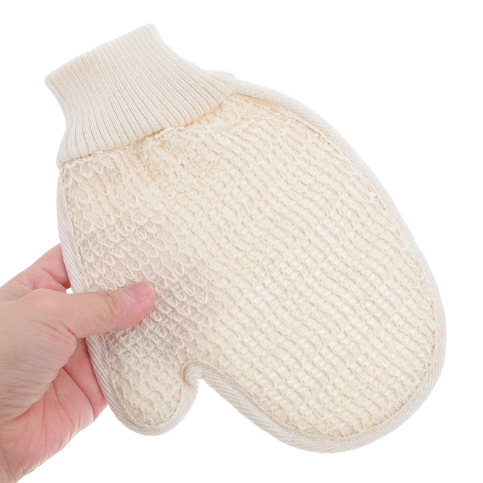 

Double-Sided Sisal Bath Gloves Soft Durable Body Wash Shower Gloves Exfoliating Bath Mitt Spa Exfoliating Glove
