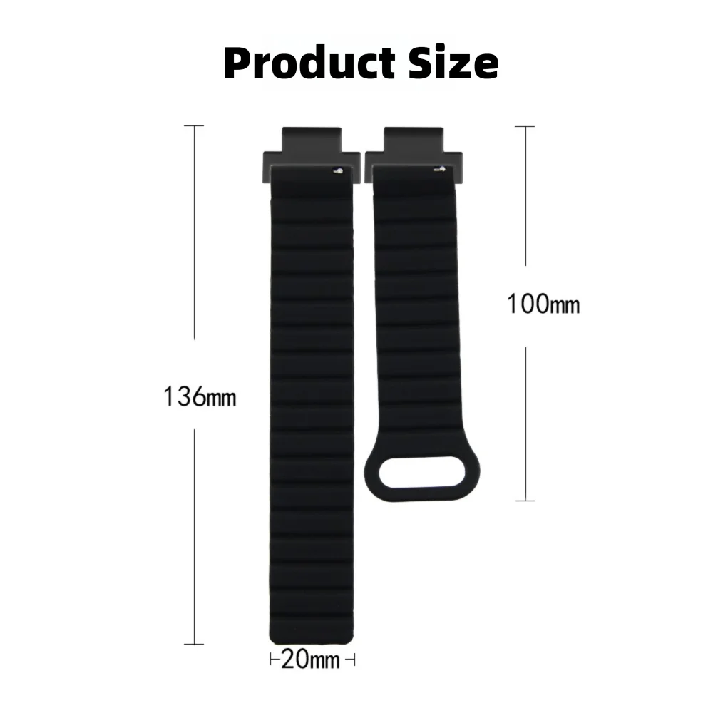 Magnetic Watch Band For Garmin Watch 235 Quick Release Breathable Silicone Replacement Adjustable Sport Smart Watch Strap Unisex