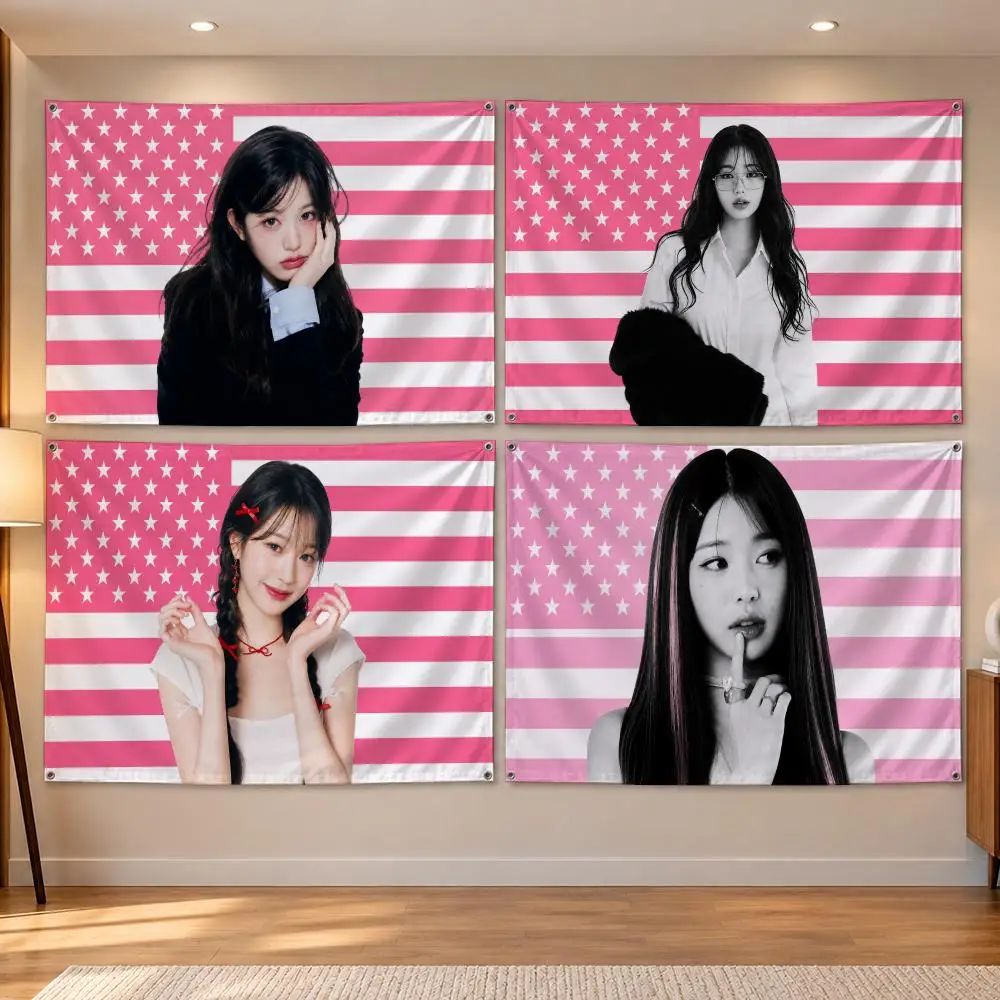 Singer Korean Pop Glamorous Music J-Jang Won-Young Flags Banner Decor for Bedroom,Garden,Party,Club,Indoor Outdoor, Fan Gift