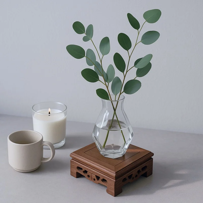 Wooden Flower Pot Stand Garden Decorations Pot Holder For Plants Coffee Tea Sets Pedestal Bonsai Tray Plant Saucer Flower Rack