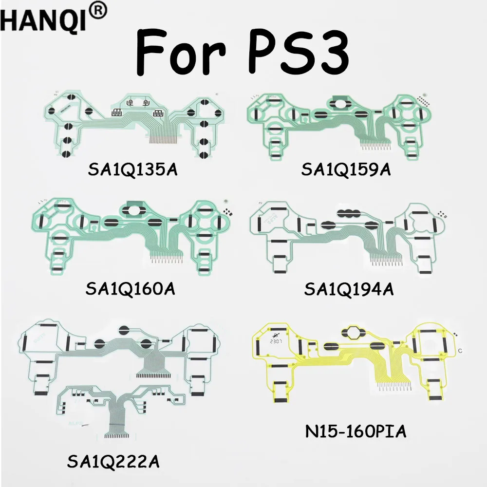 1/5PCS Replacement Conductive Membrane Flex Cable For PS3 Controller SA1Q135A SA1Q159A SA1Q160A SA1Q194A SA1Q222A