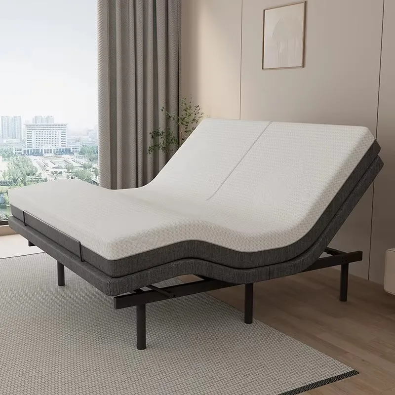 Adjustable Bed Frame Smart Bed Twin XL - Upholstered Bed Base With Massage, Wireless Remote, Ergonomic Foot&Head Inclinepromote