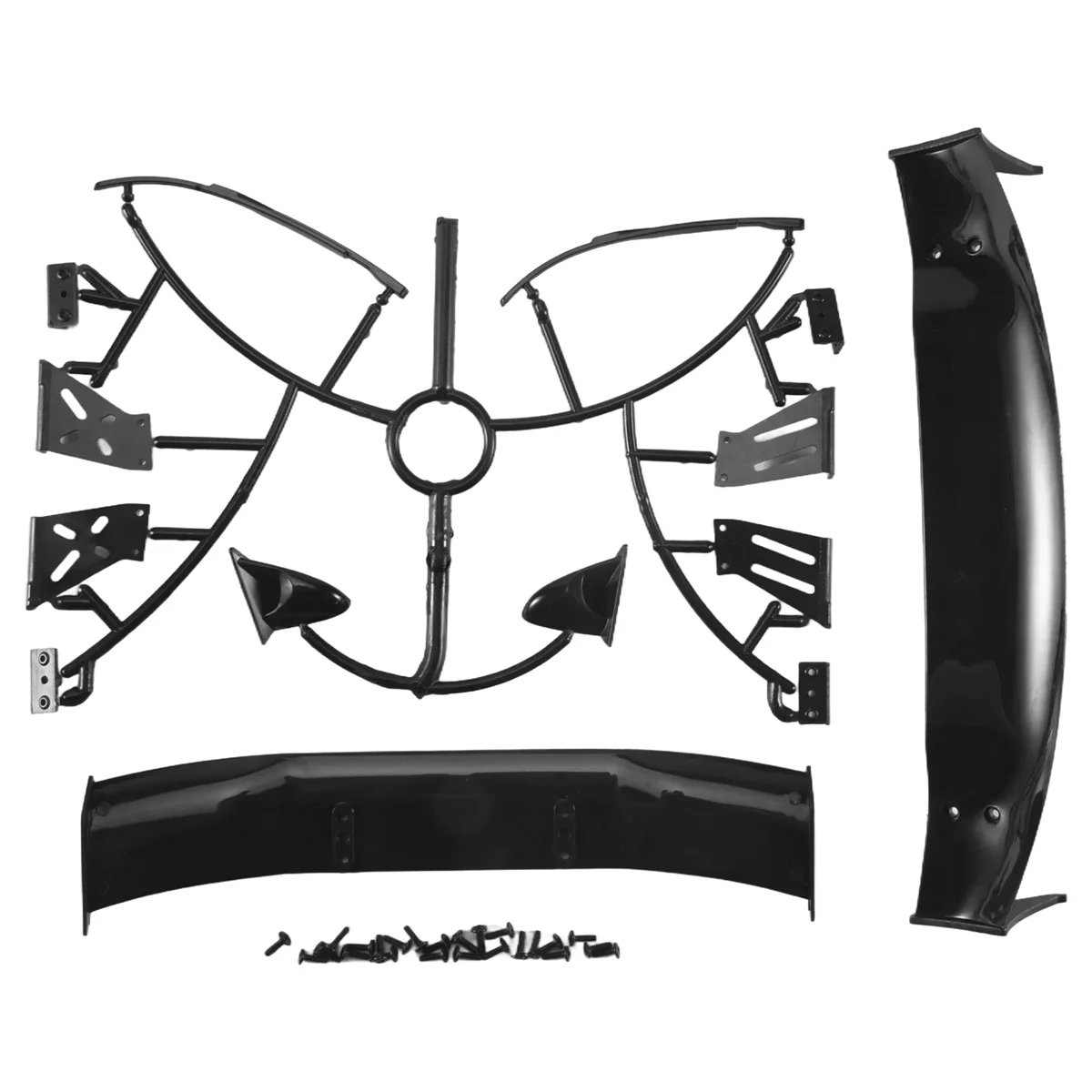 Pièces universelles pour voiture de course RC 1/10, dérive arrière, corps de route, aile de modelmicrophone, accessoires