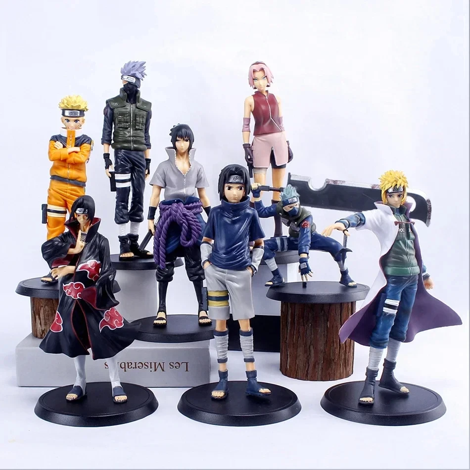 New Naruto Anime Figure Shippuden Model Uchiha Itachi Sasuke Pain Kakashi Action Figure Dolls Decorations PVC Toy Gift