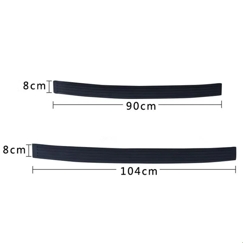 Car Rear Bumper Plate Door Sill Scuff Protective Sill Cover For Volkswagen VW Golf Tiguan Passat Jetta Polo Scirocco Lavida Bora