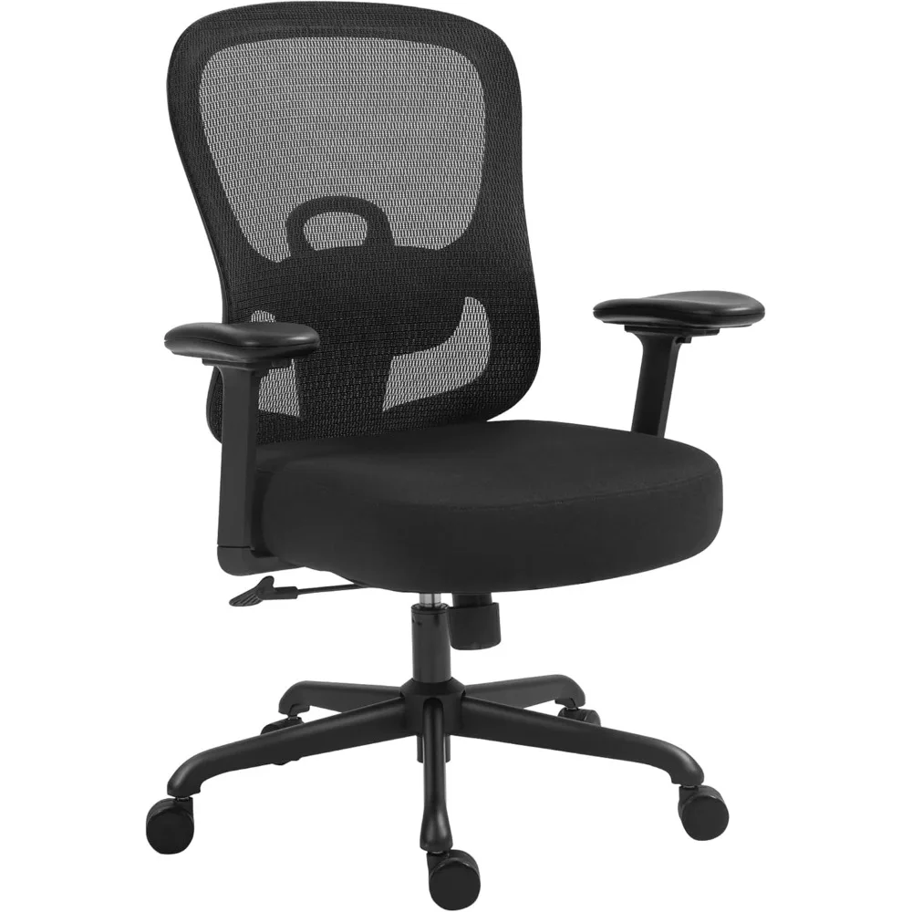

Office Chair,home Desk Chair With Mesh Back,adjustable Lumbar Support,built-in Springs Wide Seat,executive Task Chair