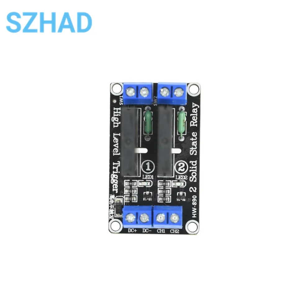 1 2 4 8-kanałowy moduł przekaźnika 5V 12V 24V DC Solid State High Level SSR AVR DSP G3MB-202P Przekaźnik 250V 2 do Arduino Raspbery pi