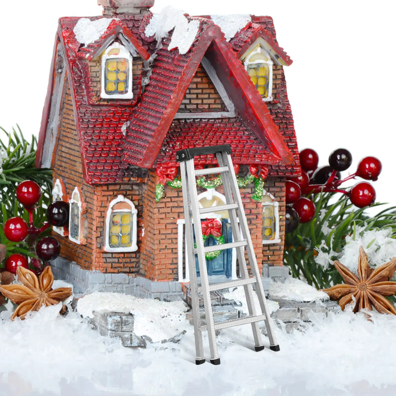 1 12 Scale Miniature Step Ladder Tiny Ladder Prop for Dollhouse Furniture Kit Accessories Garden Decoration Dollhouse Step Stool