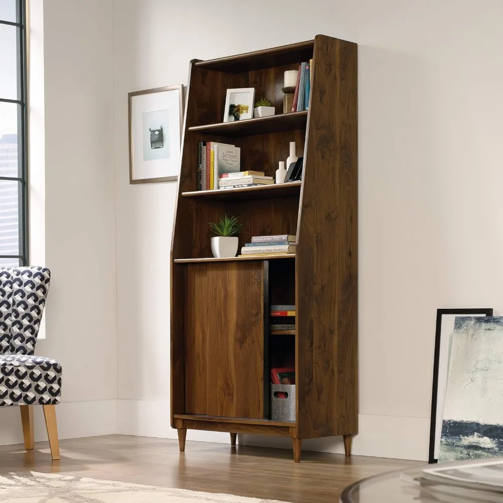 Harvey Park Wide Bookcase/ Book shelf, Grand Walnut finish