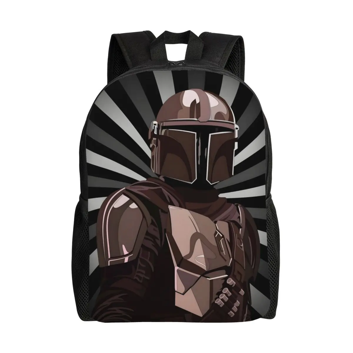 

Custom M-Mandalorianed Laptop Backpack Women Men Basic Bookbag for School College Student Space Television Bag