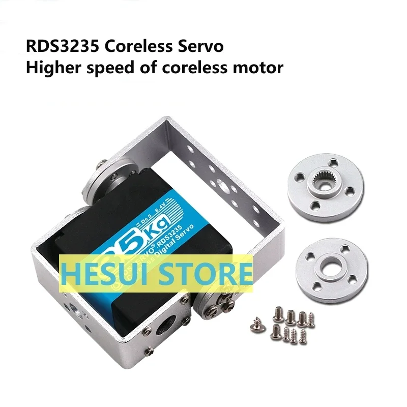 

RDS3235 35kg hollow cup digital dual-axis tilting metal servo robot arm with high torque