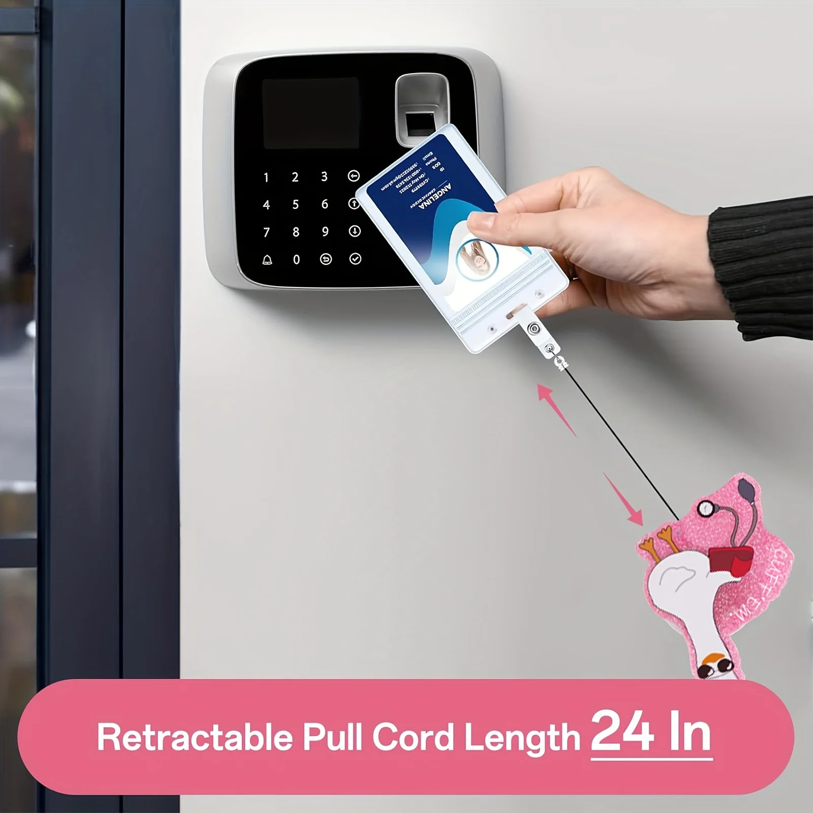 بكرة شارة ممرضة أوزة مضحكة، حامل شارة الكفة Em مع مشبك قابل للسحب، هدايا لطيفة لطلاب التمريض RN LPN MA للعمل الطبي