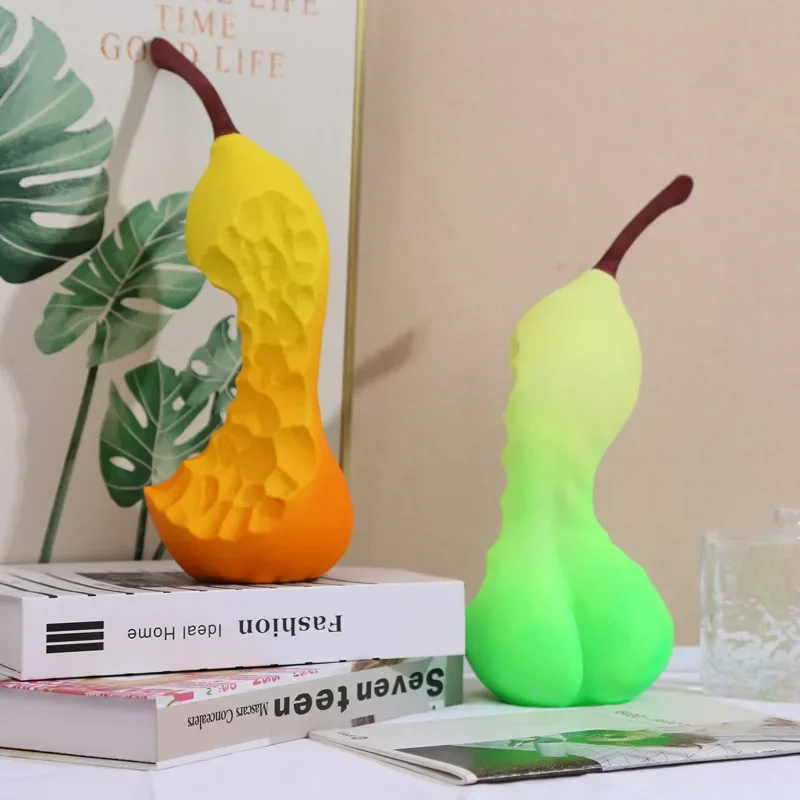 Creative Simulation Fruit Resin Crafts Desktop Ornament Home Living Room Office Soft Decoration Gifts
