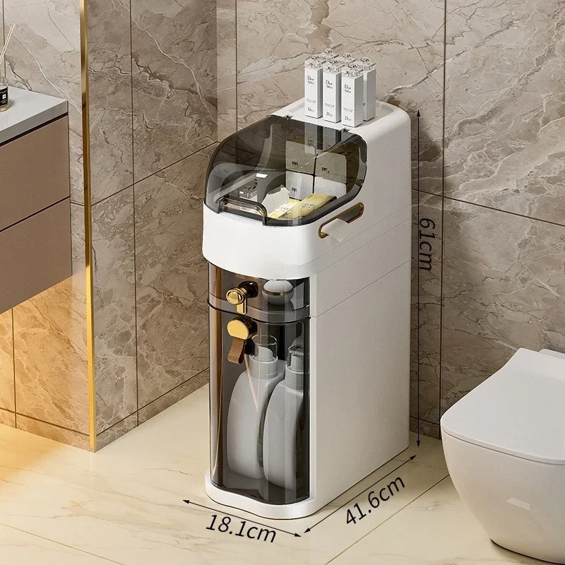 Simple bathroom crevice cabinet rack storage removable free installation toilet toilet toilet locker floor