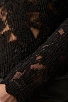 T-shirt élégant uni à manches longues ajouré pour femme, coupe ajustée élastique, décontracté, pour les fêtes et le quotidien 5