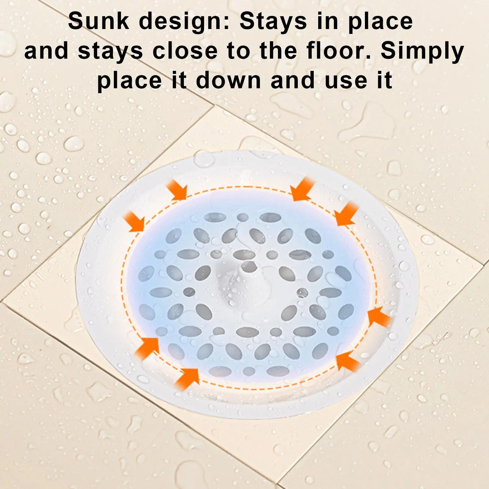 Shower Drain Hair Catcher Catcher Cover Hair Stopper For Bathroom Bathtub Floor Laundry Room Home Sink Kitchen Accessories