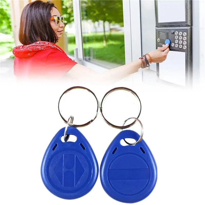 100 PCS Writable 125Khz RFID Key Fob Proximity ID Card Token Tag Rewritable T5577 Universal