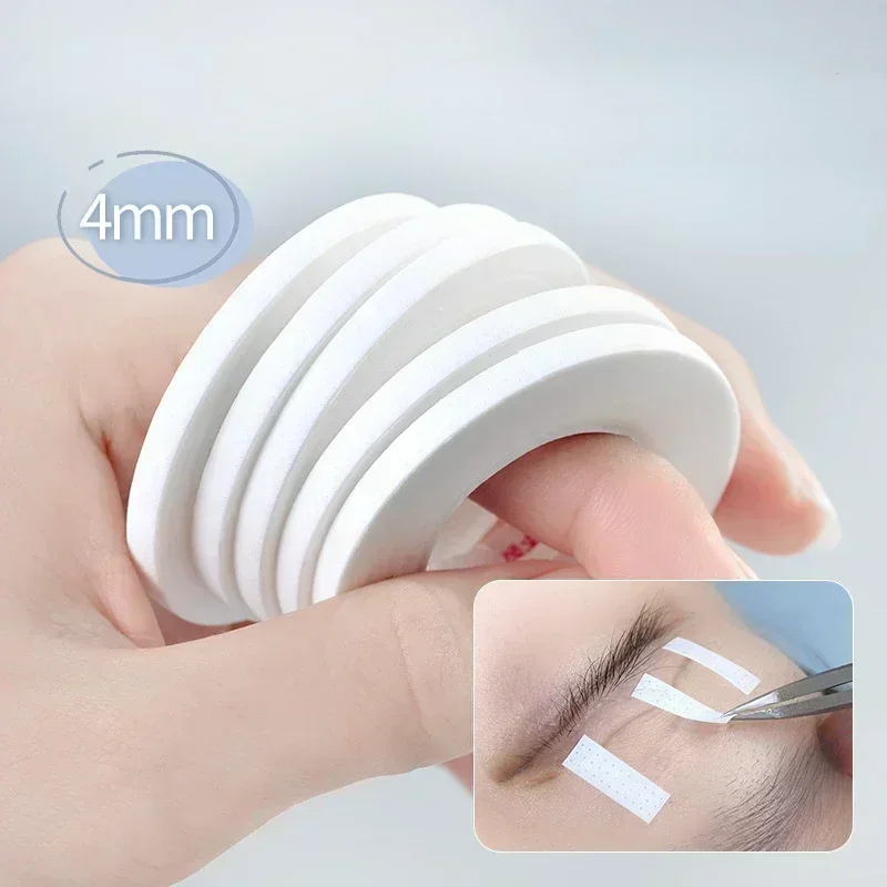 Bande de levage de cils 4MM, bandes en papier médical respirantes, Extension de cils, bande blanche anti-peluches, faux Patch pour les yeux, outils autocollants pour paupières