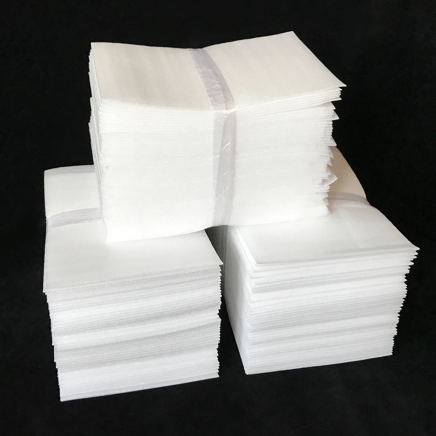 10x15cm100pcs Small Protective EPE Foam Insulation Sheet Cushioning Packaging White Color Packing Material Bubble Bag Film Wrap