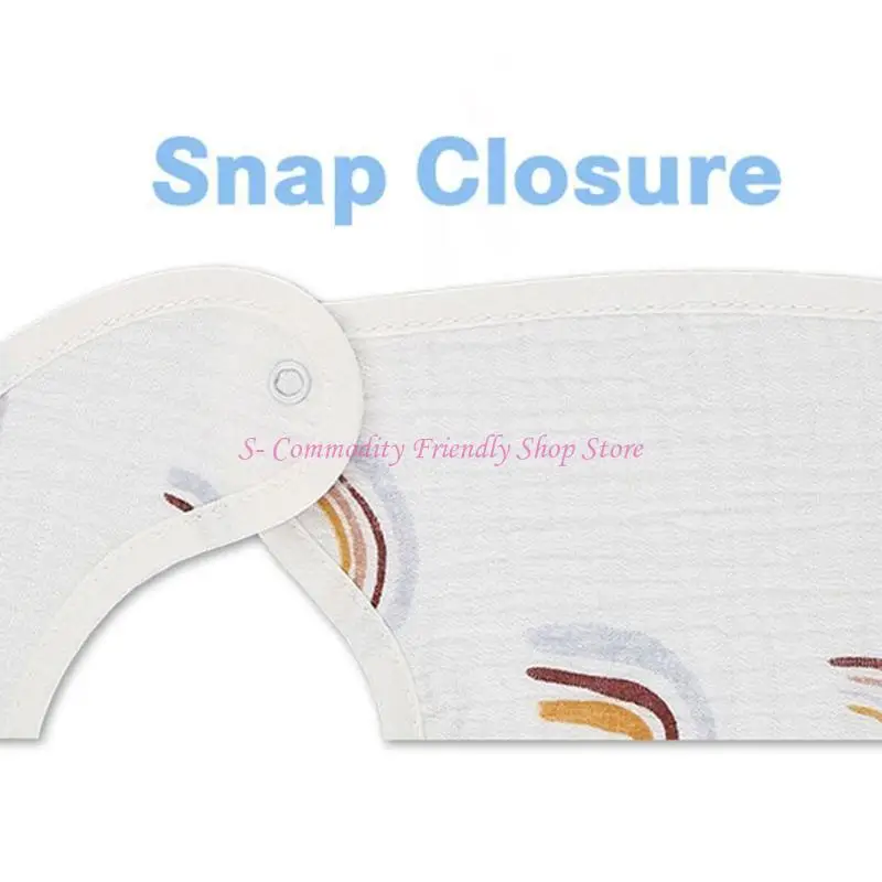 85AE Baby Cotton Bib 2pcs Infant Girls Boys Waterproof Appease Accessory Supplies for Home Bedroom Restaurant Eating Drooling