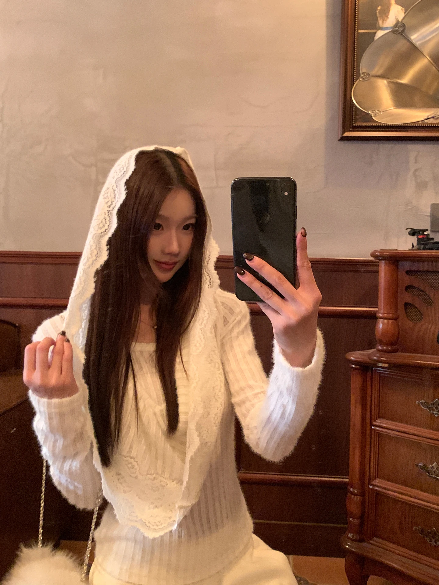 

Slim Fit Knitted Sweater Women's Sle 2025 New Winter Inner Wear Top Unique Super Beautiful Two Piece Set Commute Simple Sle