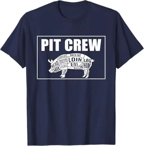 I'd Smoke That Patriotic BBQ American Flag 4th of July Herren-T-Shirt BBQ Barbeque Der beste Begleiter für PitMaster. Das Pit-Crew-T-Shirt – Detail 7