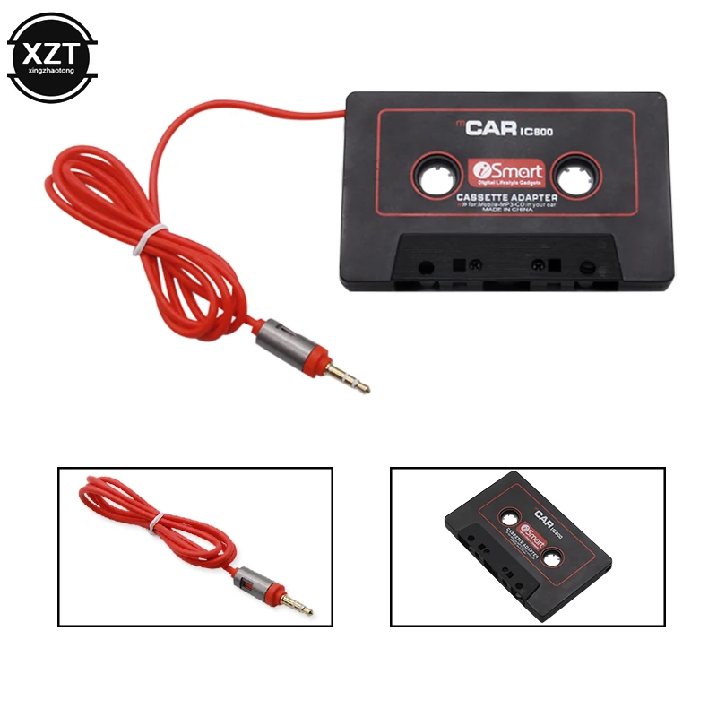 NEW Car Cassette Tape Adapter 3.5mm Car AUX Audio Tape Cassette Converter For Phone Car CD Player MP3/4 Car Tape Player