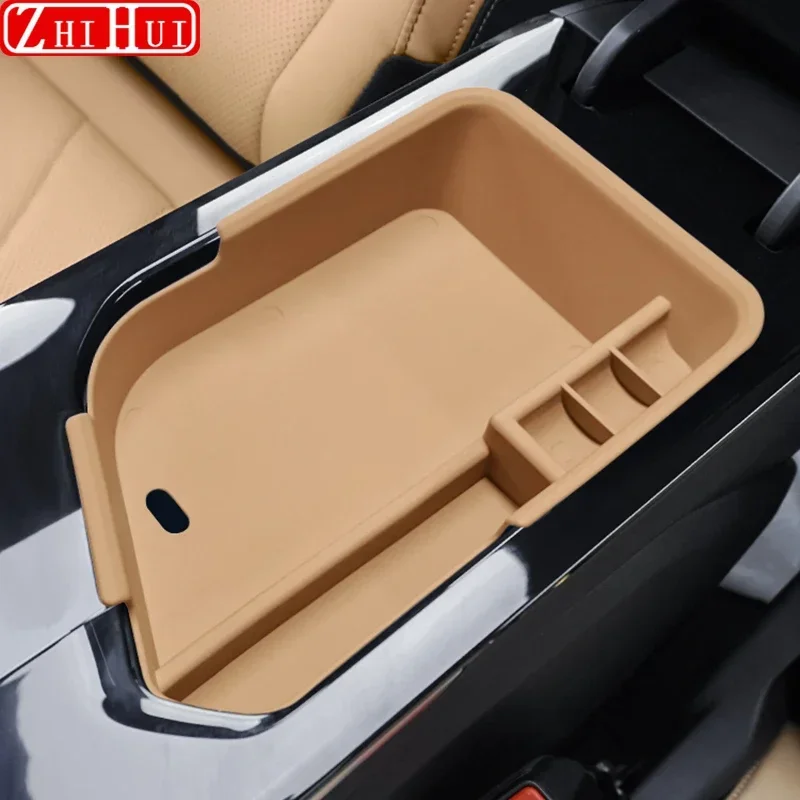 For Geely Atlas 2nd Gen Starray 2024 2023 Car Under Center Console Organizer Storage Box Armrest Storage Box Auto Accessories