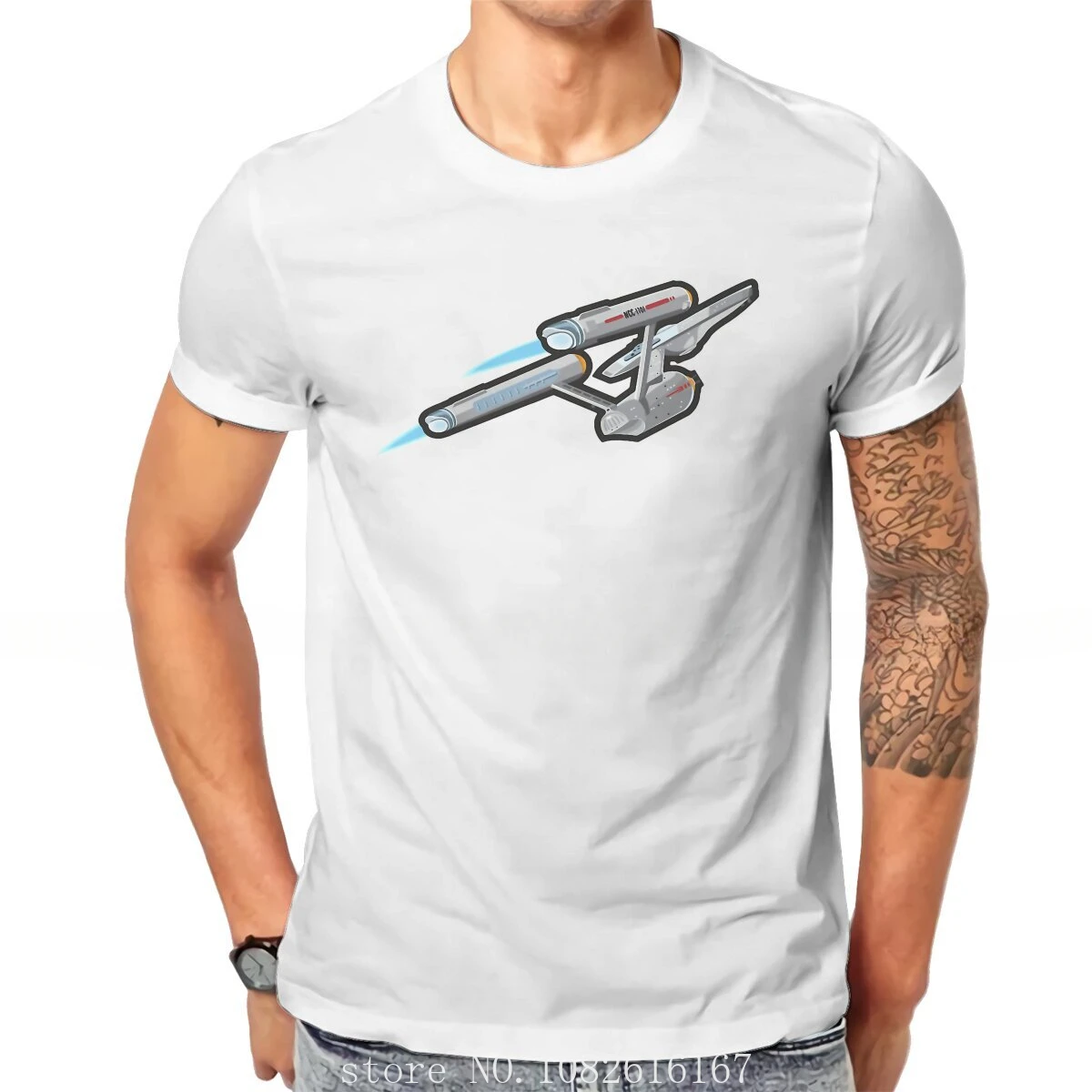 T Shirt Hot Sale T-shirt For Men Women Enterprise Unique TShirt Starr Terk TOS Space Trekkers Film Leisure Polyester