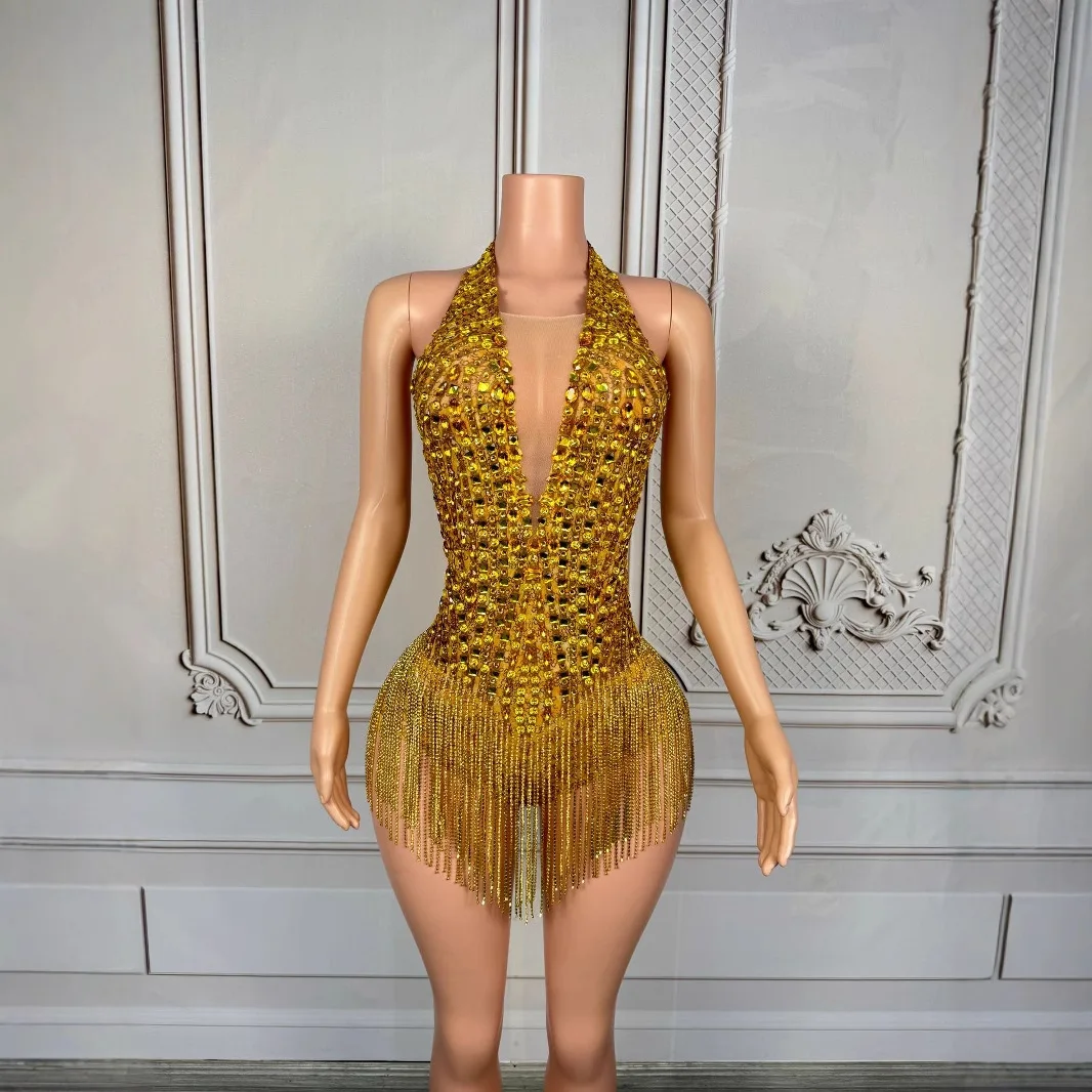 

Latin Dance Flower Suit Competition Suit High-end Hot Diamond Tassel One-piece Commercial Performance Retro Modern Performance