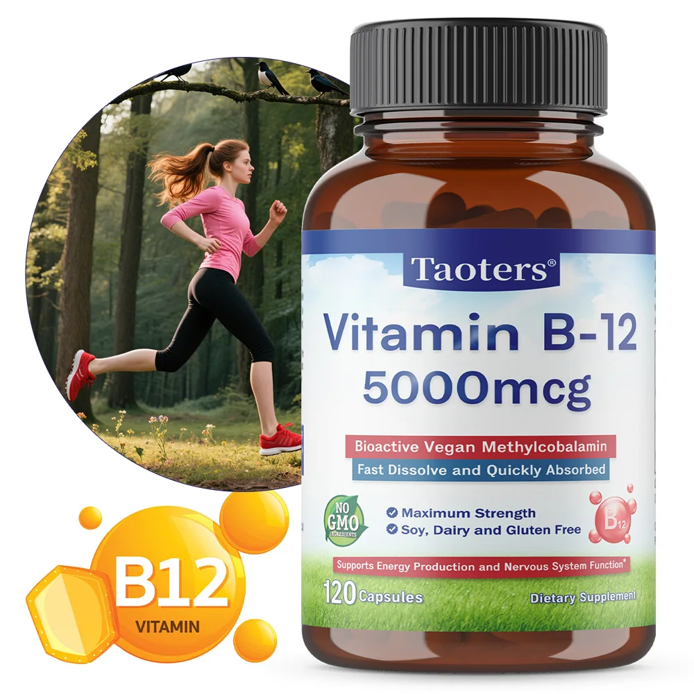 

Vitamin B12 5000 Mcg - Extra Strength - Supplement for Supporting Energy Levels, Mental Clarity, Nervous System Health