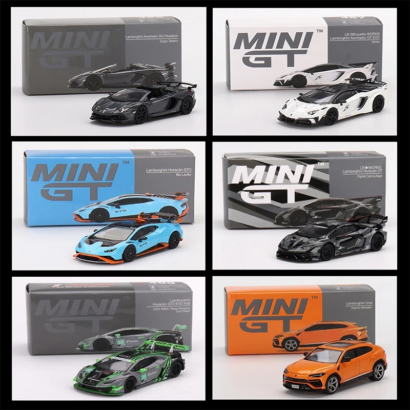 MINI Car Model Toy GT 1:64 Lamborghini Aventador Bull Maverick Gallardo Car Toy Model Birthday and Christmas Collection