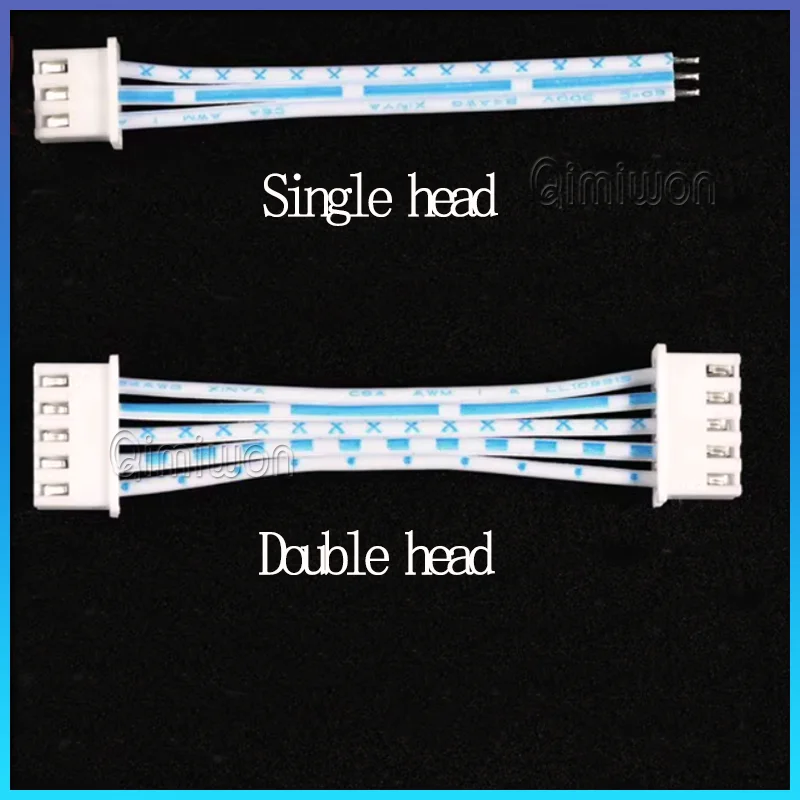 5PCS Blue White XH 2.54mm Pitch Connector Cable XH2.54 Plug Line Length 10/20/30CM 2P/3P/4P/5P/6P/7P/8P/9P/10P/12P 2468-24AWG