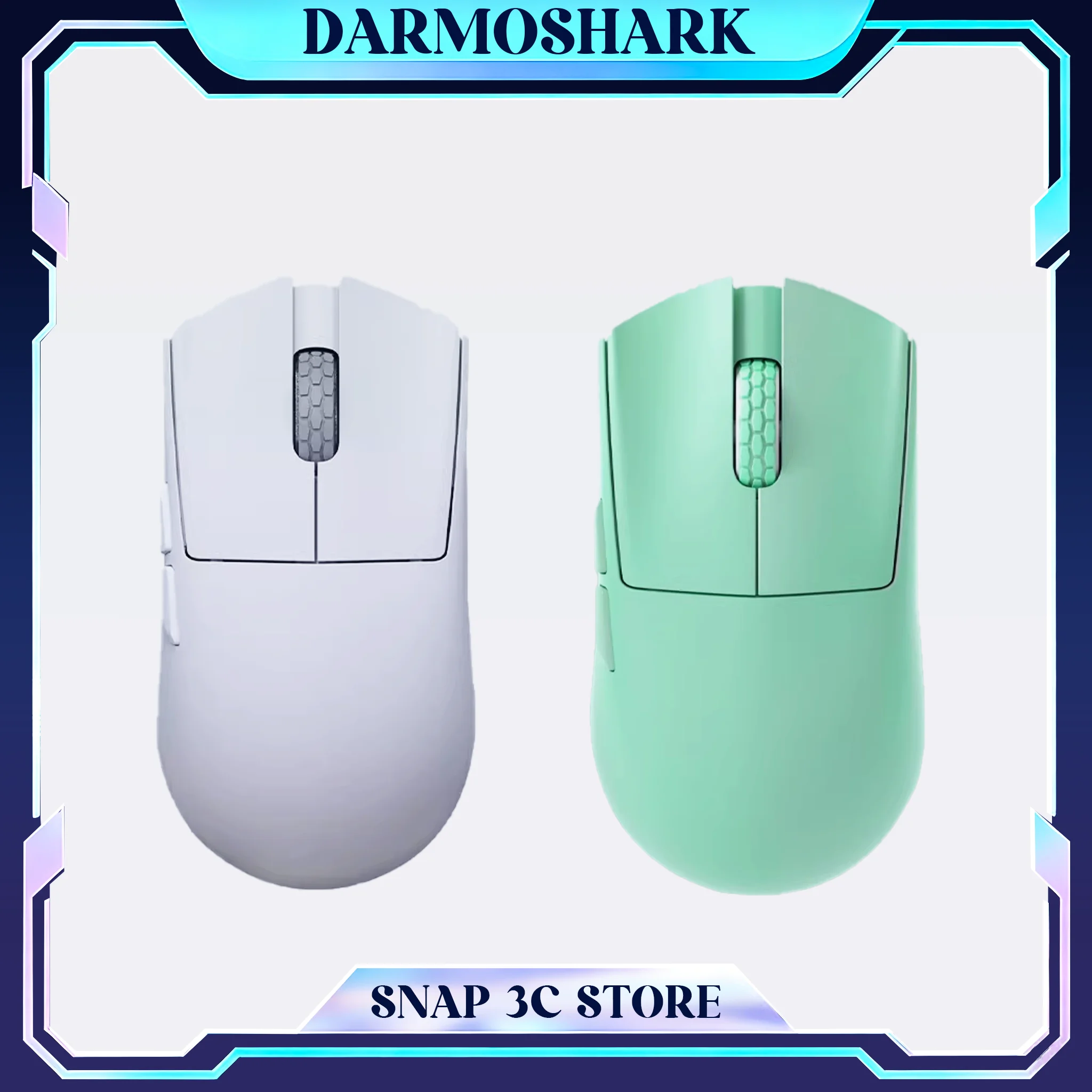 

Беспроводная игровая мышь Darmoshark M3 Micro Pro, 42 г, сверхлегкая, PAW3950, 30K DPI, трехрежимная, Bluetooth, 8K, для киберспорта, для маленьких рук