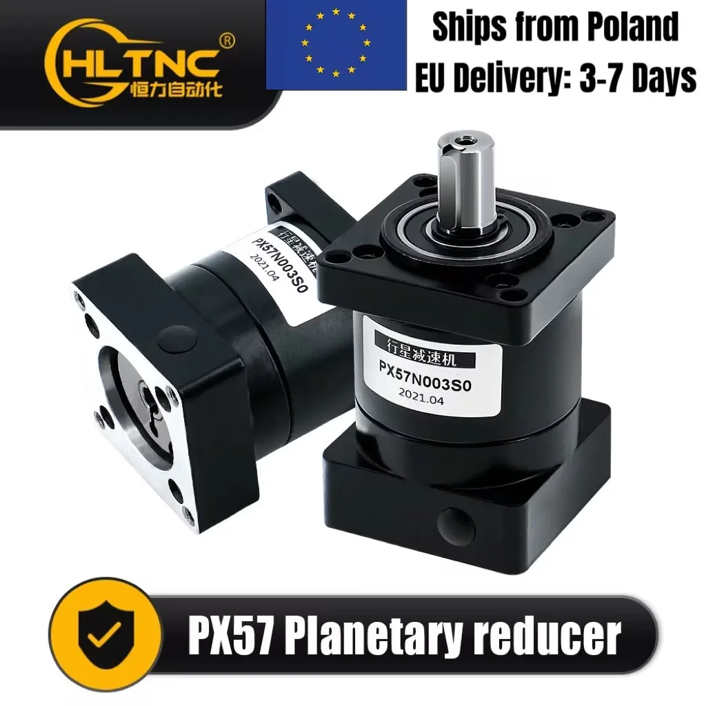 Hochpräziser Planetenreduzierer PX57-Anzug für Nema23 57 Flansch Schrittmotor Eingangsloch 8 mm 10 Arcmin Max 25 Nm für CNC