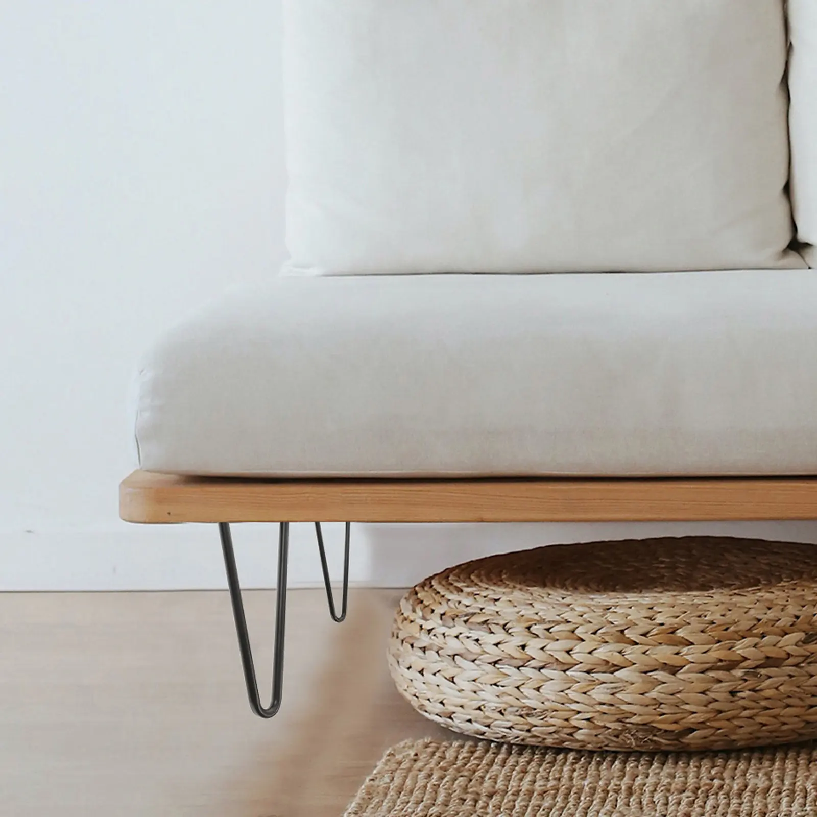 

4 шт. черные металлические ножки-шпильки для стола, дивана, шкафа, сверхпрочные мебельные опоры, высота 15,72 дюйма, диаметр трубы 0,4 дюйма, для пола