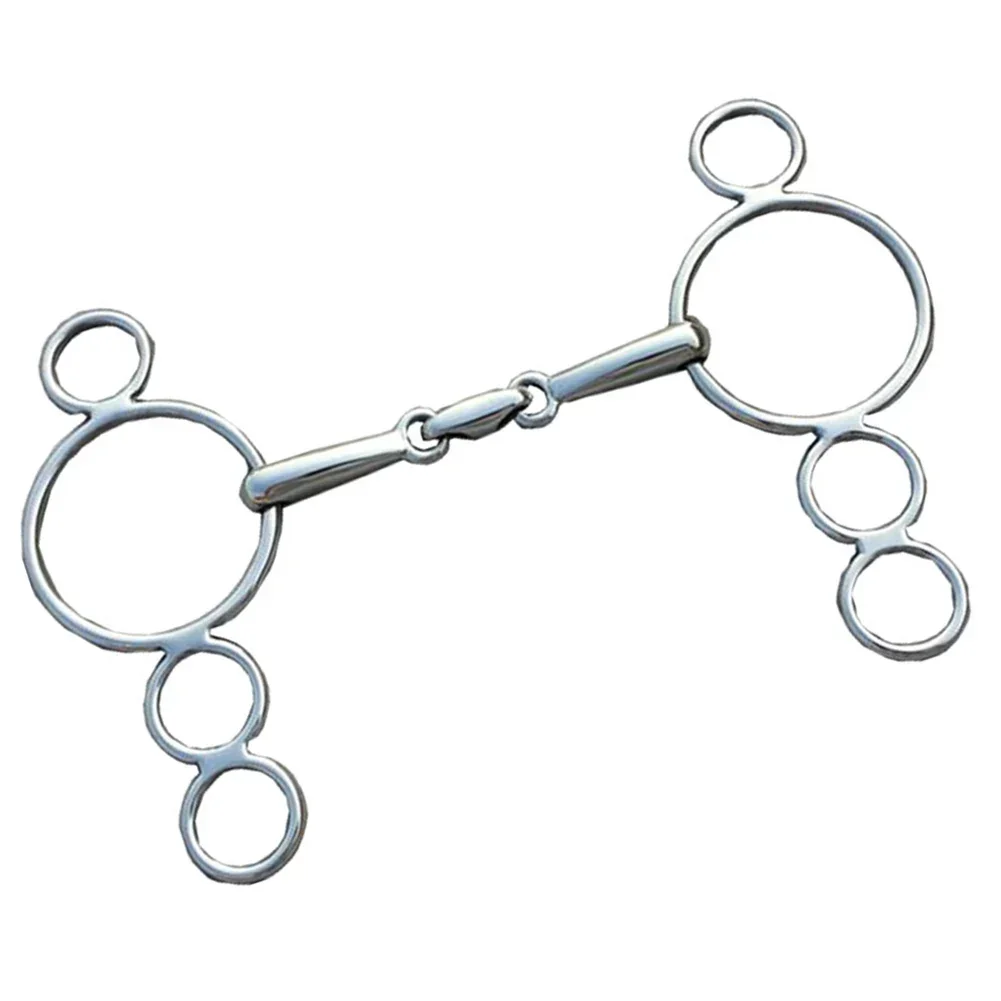 Cheek Snaffle Full Cheek Snaffle Bit Horse Training Comfortable For Horse Easy To Clean Rust-resistant Silver Color