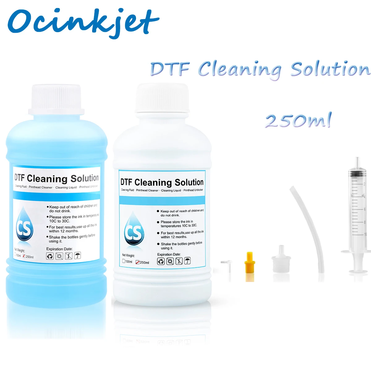 250ML DTF Cleaning Liquid For Direct Transfer Film For PET Film DTF Ink All Desktop Large Format DTF Printer