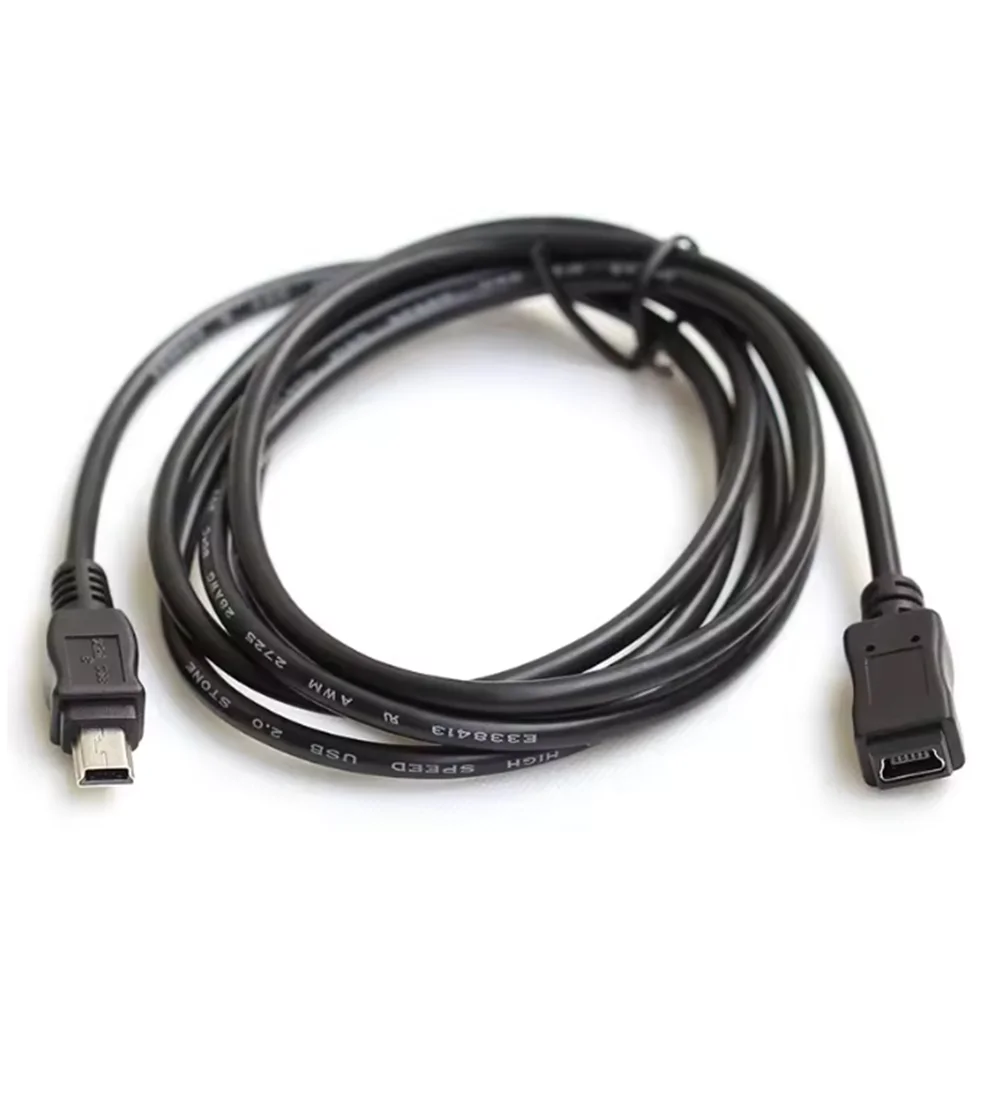 MINI USB 5 Pin Male to Female Data Sync Charger Extension Cable Applicable to The Car Recorder GPS Navigator