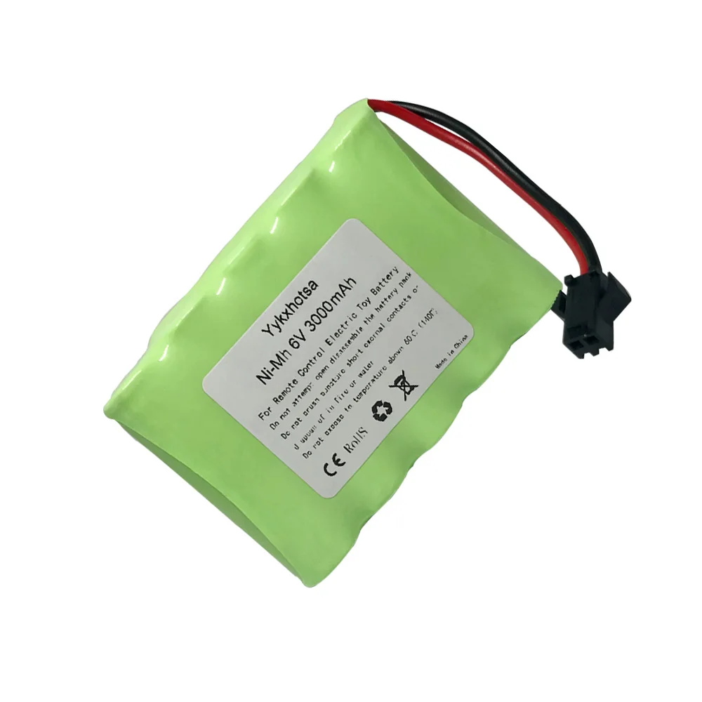 6V 3000mah NI-MH Battery for RC electric toys car truck boat high capacity nimh battery 6 v 3000 mah SM/JST/TAMIYA/EL-2P PLUG