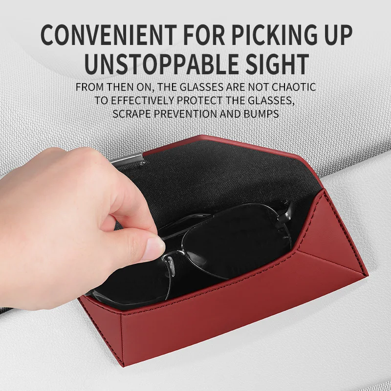 

Car Sun Visor Glasses Holder For Audi Q2 Q3 8U F3 Q5 8R FY Q7 4L 4M Q8 TT A2 A3 Auto Eyeglasses Storage Case Interior Accessorie