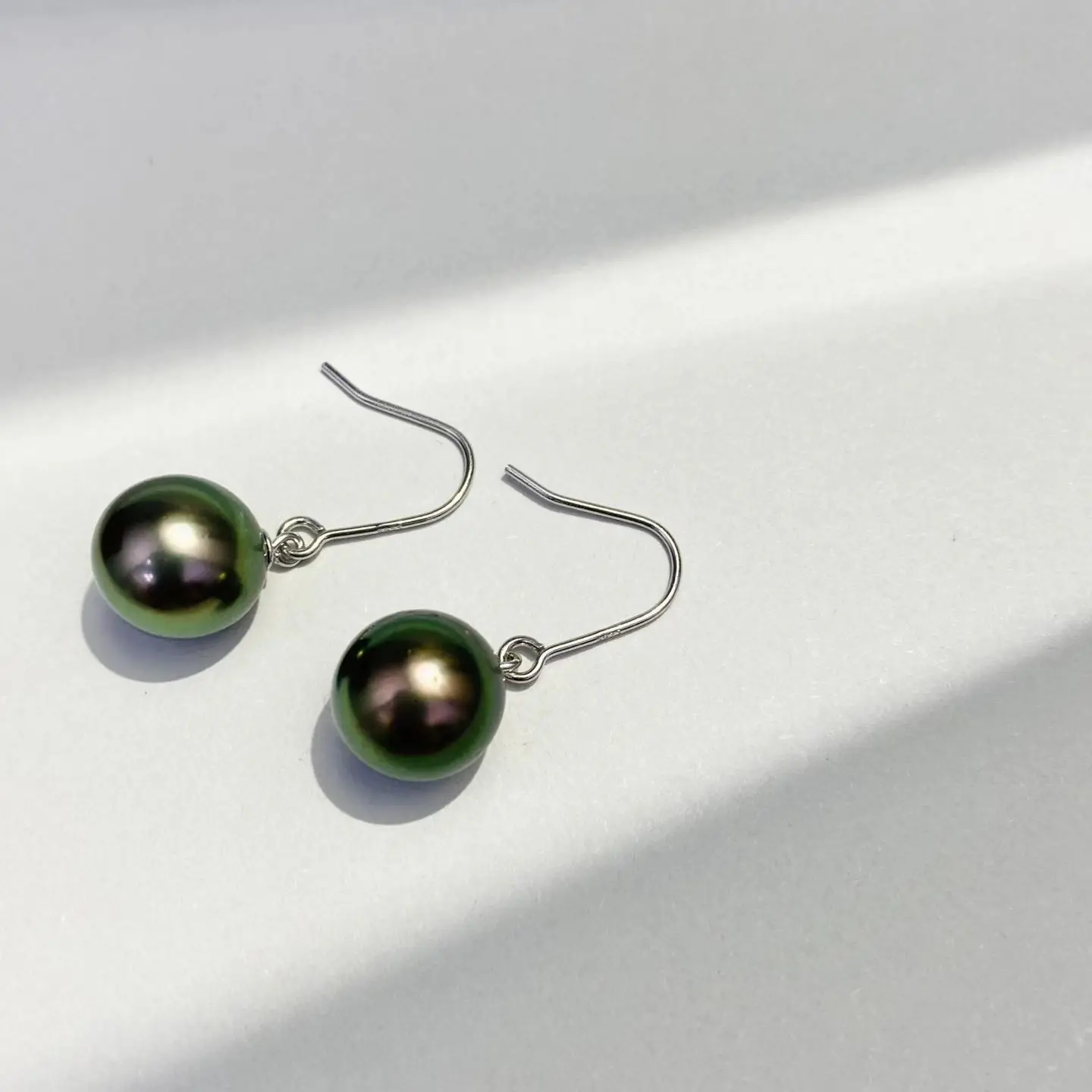 Wholesale S925 Sterling Silver Earrings Mount Findings Settings Base Mounting Parts Accessory for 9-10mm Pearls 10 pairs/lot