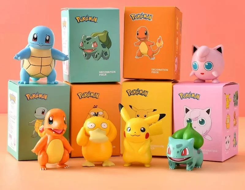 

Surprise Mystery Box Mini Pok É Mon Handmade, Bulbasaur Seeds and Other Collectible PVC Model Toys and Car Interior Decorations