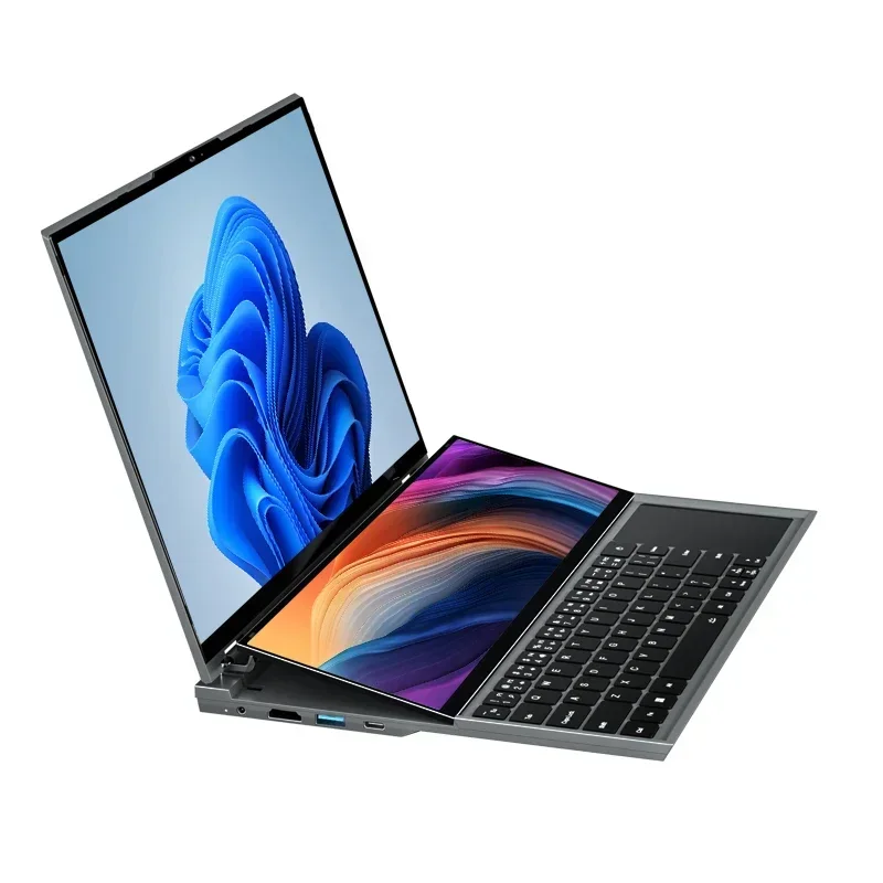 

16 Inch Core i7 10750H Gaming Laptop Dual Screen 2K LCD + 14 Inch Touch Screen 64GB RAM MAX Laptop Gaming Notebook