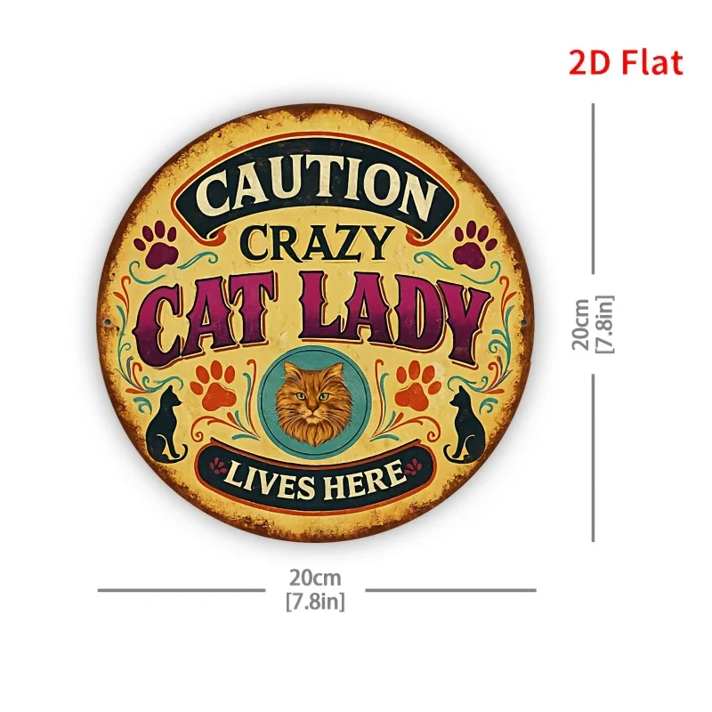 2D planar - A round wooden signboard with a retro style, inscribed with 