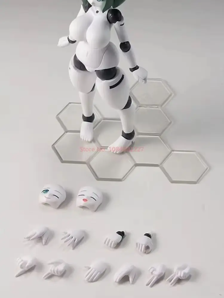 13cm polynian fll janna anime figura de ação menina robô neoanthropinae polynian modelo brinquedo coleção decorativa para presente de aniversário