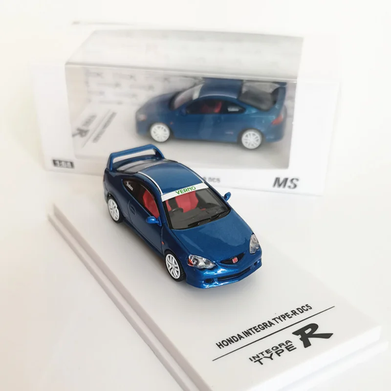 Pressofuso Originale Scala 1:64 In Lega Honda Integra Type-R DC5 Mini Auto Giocattolo Simulazione Modello Classico Hobby e Da Collezione Souvenir